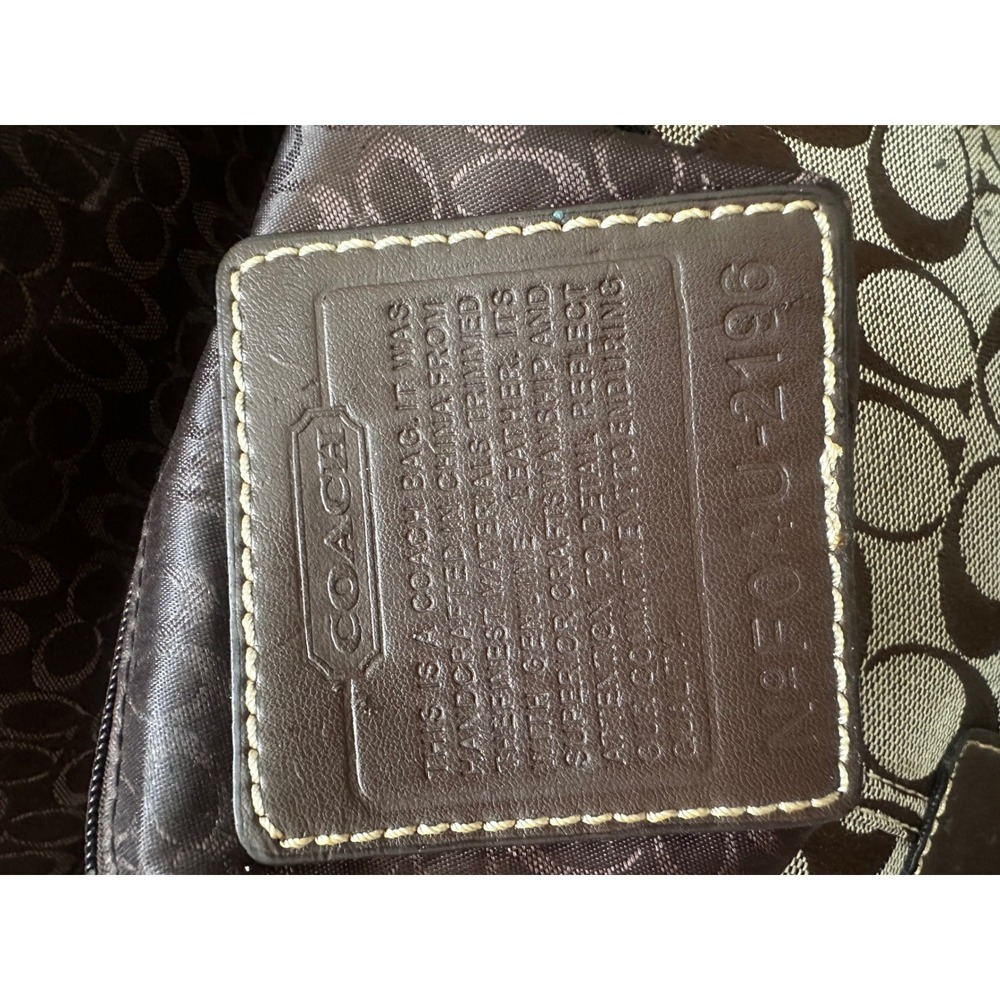 Coach Soho Signature C Monogram Shoulder Bag Brown Vintage Y2K Buckle Bag - Picture 10 of 13